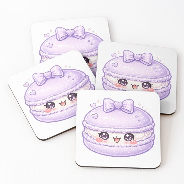 Item preview, Cute Purple Macaron Sweet Kawaii  designed and sold by redsharkuk.