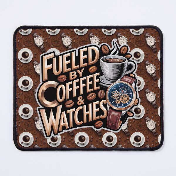 Item preview, Fueled by Coffee & Watches – Coffee Lover & Watch Collector Design designed and sold by WatchesAndMore.