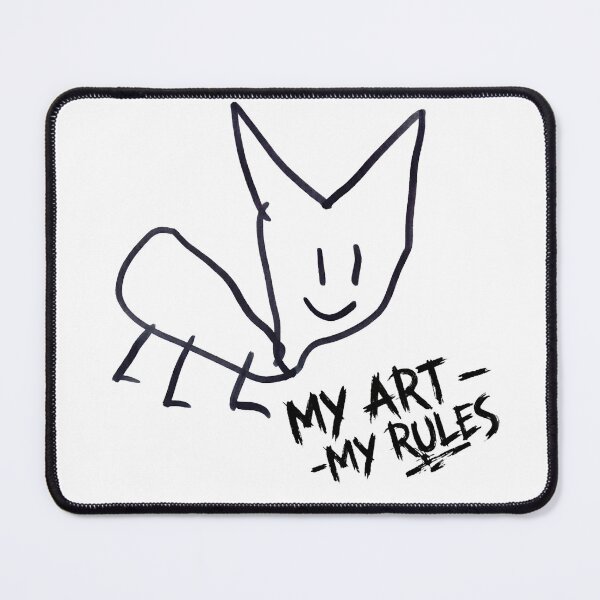 Item preview, Minimalist Hand-Drawn Doodle Cat Artistic Manifesto designed and sold by LukianArtPrint.