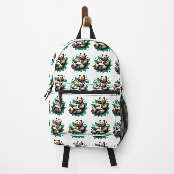 Item preview, Bear Drinking Yerba Mate Cozy Forest Design designed and sold by CyfroweMysli.