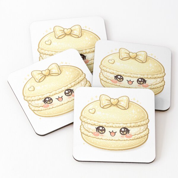 Item preview, Cute Yellow Macaron Sweet Kawaii designed and sold by redsharkuk.