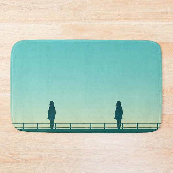 Item preview, Serene Horizon – Minimalist Silhouette Girl at Sunset designed and sold by AnimeShin.