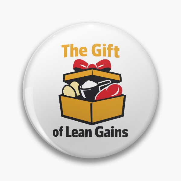 Item preview, The Gift of Lean Gains Fitness Humor Illustration designed and sold by FunFitLife Studio.