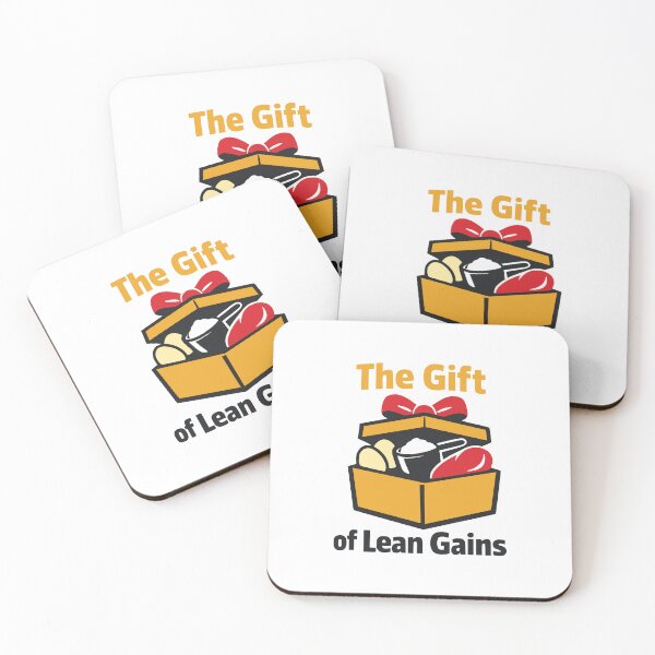 Item preview, The Gift of Lean Gains Fitness Humor Illustration designed and sold by FunFitLife Studio.