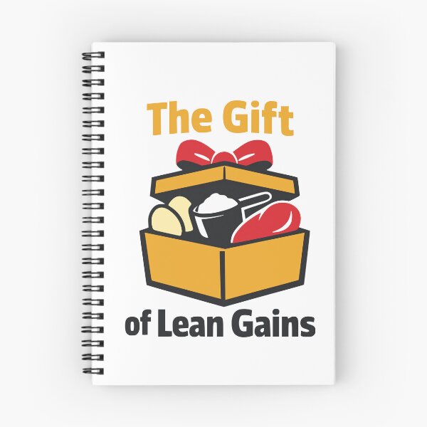 Item preview, The Gift of Lean Gains Fitness Humor Illustration designed and sold by FunFitLife Studio.