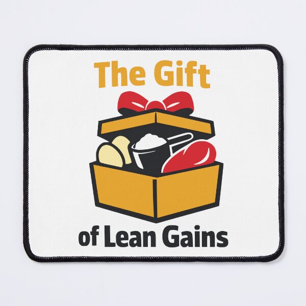 Item preview, The Gift of Lean Gains Fitness Humor Illustration designed and sold by FunFitLife Studio.