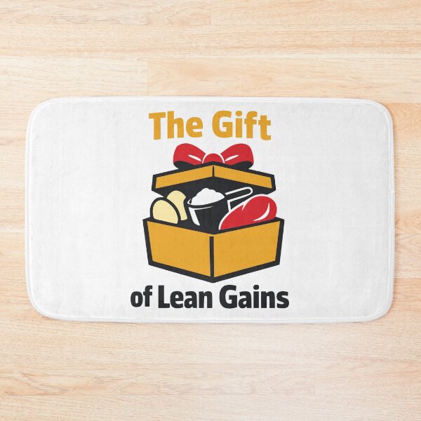 Item preview, The Gift of Lean Gains Fitness Humor Illustration designed and sold by FunFitLife Studio.