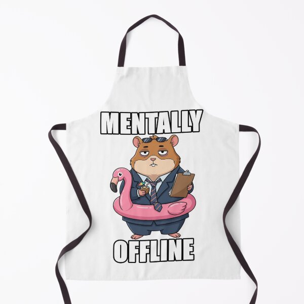 Item preview, Mentally Offline Funny Corporate Hamster Office Burnout Design designed and sold by MemeLaundry.