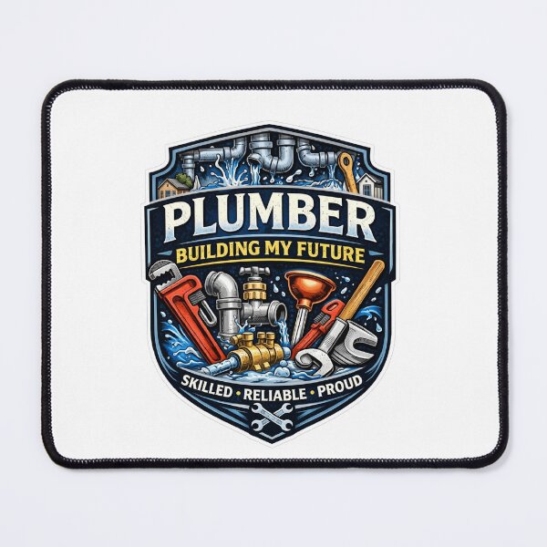 Item preview, Plumber Building My Future – Skilled Reliable Proud | Plumbing Trade Motivation designed and sold by SilenceInNature.
