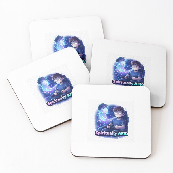 Item preview, Spiritually AFK Funny Gamer Sticker | Ghost Gaming Meme Cartoon Design designed and sold by NexArtify.