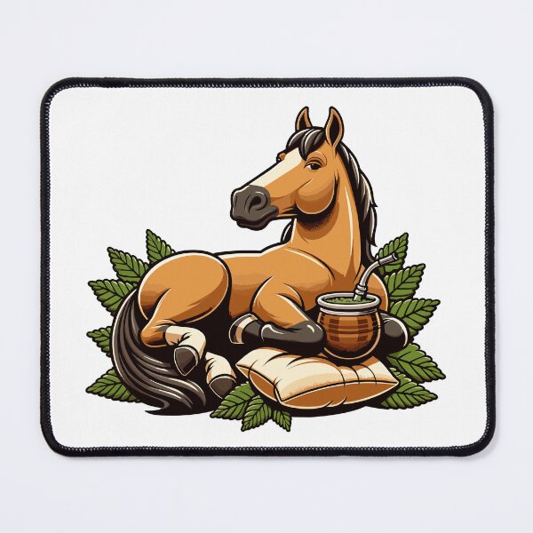Item preview, Horse Drinking Yerba Mate Freedom Chill Design designed and sold by CyfroweMysli.