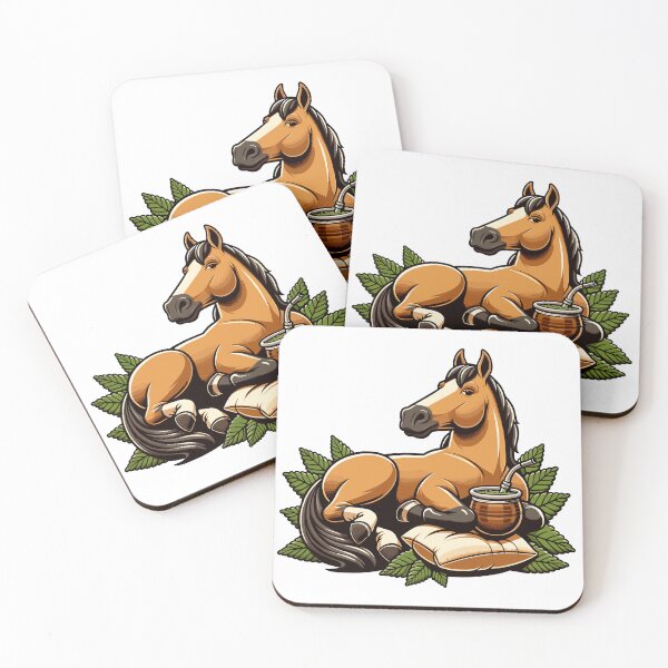 Item preview, Horse Drinking Yerba Mate Freedom Chill Design designed and sold by CyfroweMysli.