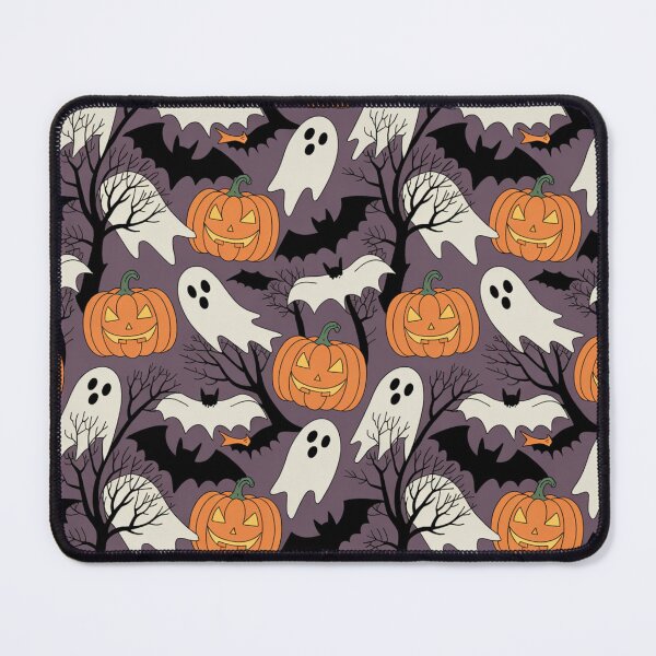Item preview, Halloween Seamless Pattern – Pumpkins, Ghosts & Bats designed and sold by Midnight Veil Designs.