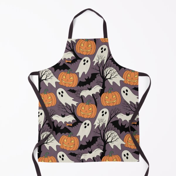 Item preview, Halloween Seamless Pattern – Pumpkins, Ghosts & Bats designed and sold by Midnight Veil Designs.