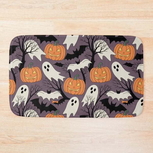 Item preview, Halloween Seamless Pattern – Pumpkins, Ghosts & Bats designed and sold by Midnight Veil Designs.