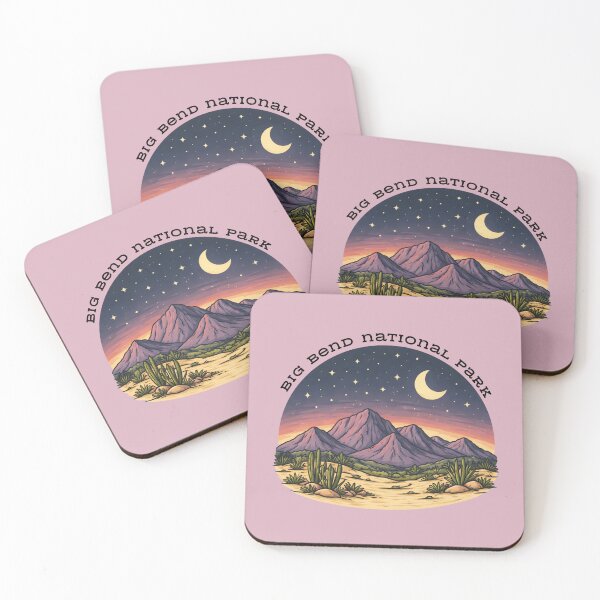 Item preview, Big Bend National Park Night Sky Illustration – Desert Mountains Moon & Stars Southwest Design designed and sold by SimplyJasper.
