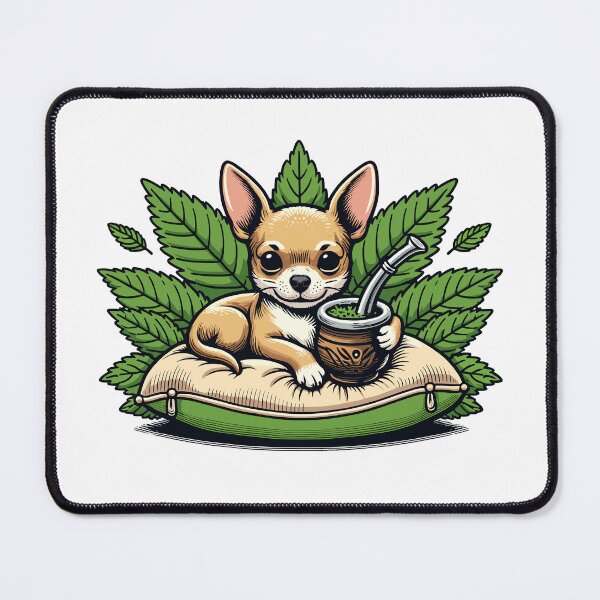 Item preview, Chihuahua Drinking Yerba Mate Funny Chill Design designed and sold by CyfroweMysli.