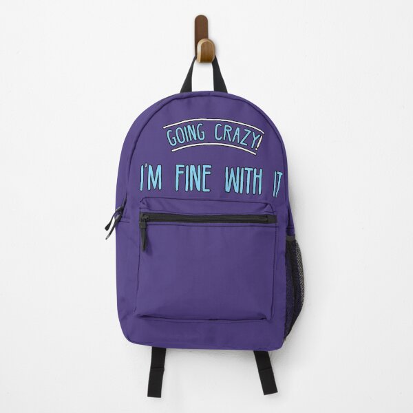 Item preview, Going Crazy I'm Fine With It Phrase Humor Mental Chaos Relatable Modern Design designed and sold by AstronautMerch.