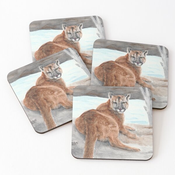Item preview, Cougar by the River designed and sold by Pencils & Paints.