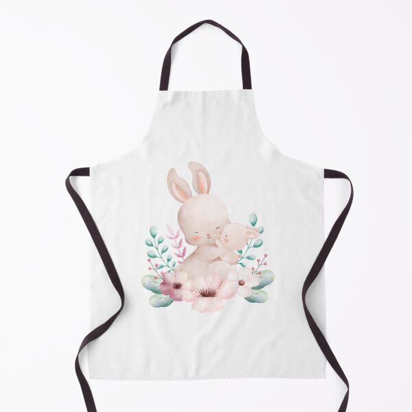 Item preview, Easter Mom and Baby Rabbit Flower Wreath - Adorable Spring Bunny Gift designed and sold by FuzionRaptor.
