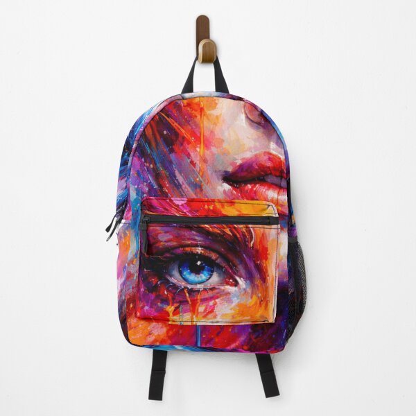 Item preview, Vibrant Abstract Female Face Color Splash Emotional Art designed and sold by TorqueThread.