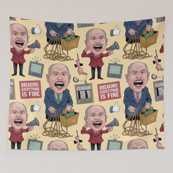 Item preview, Satirical "Everything Is Fine" Seamless Pattern designed and sold by Midnight Veil Designs.