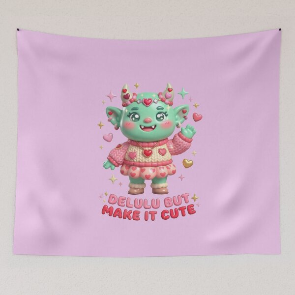 Item preview, Delulu But Cute Meme designed and sold by Quiet Mode Studio.
