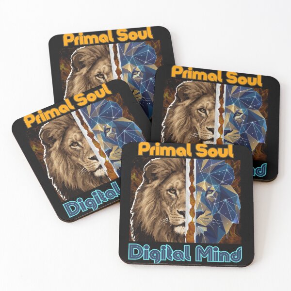 Item preview, Lion: Primal Soul vs Digital Mind – Dual Nature Design designed and sold by MikesLab.
