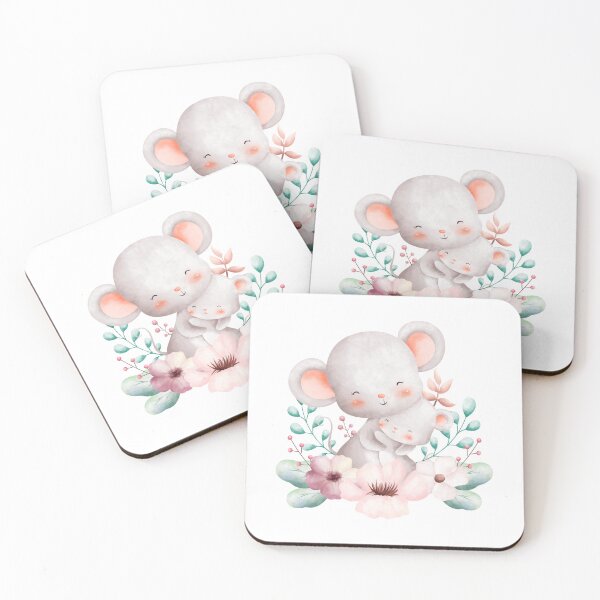Item preview, Easter Mom and Baby Mice Flower Wreath - Adorable Spring Mouse Gift designed and sold by FuzionRaptor.