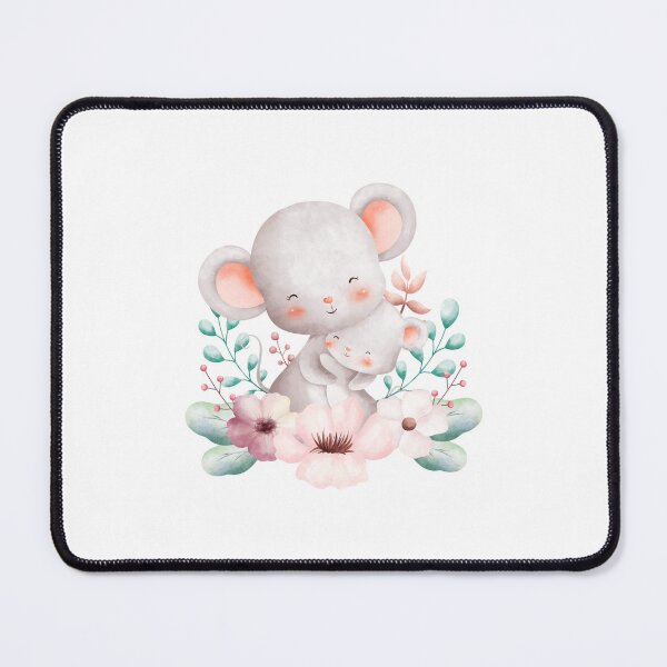 Item preview, Easter Mom and Baby Mice Flower Wreath - Adorable Spring Mouse Gift designed and sold by FuzionRaptor.