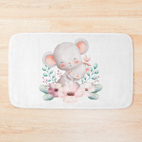 Item preview, Easter Mom and Baby Mice Flower Wreath - Adorable Spring Mouse Gift designed and sold by FuzionRaptor.