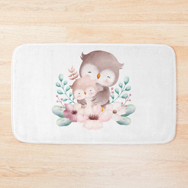Item preview, Easter Mom and Baby Owl Flower Wreath - Adorable Spring Owl Gift designed and sold by FuzionRaptor.