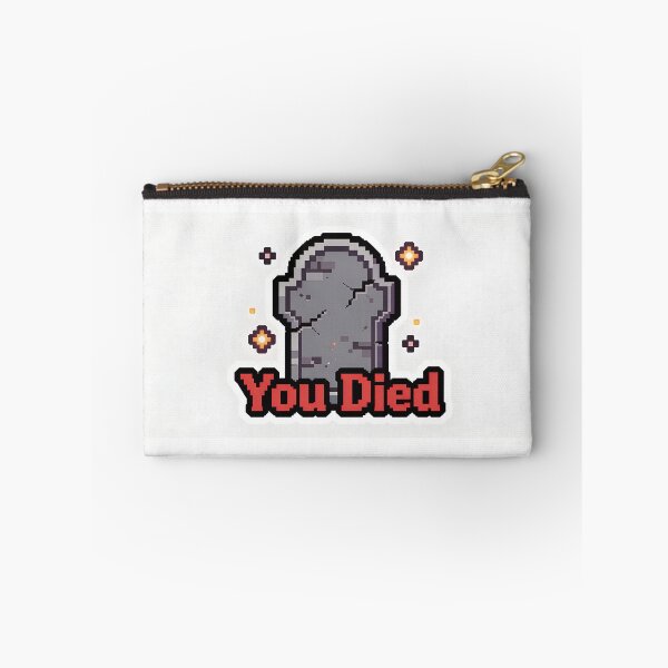 Item preview, You Died Pixel Tombstone Sticker PT2 designed and sold by GregorJackson23.