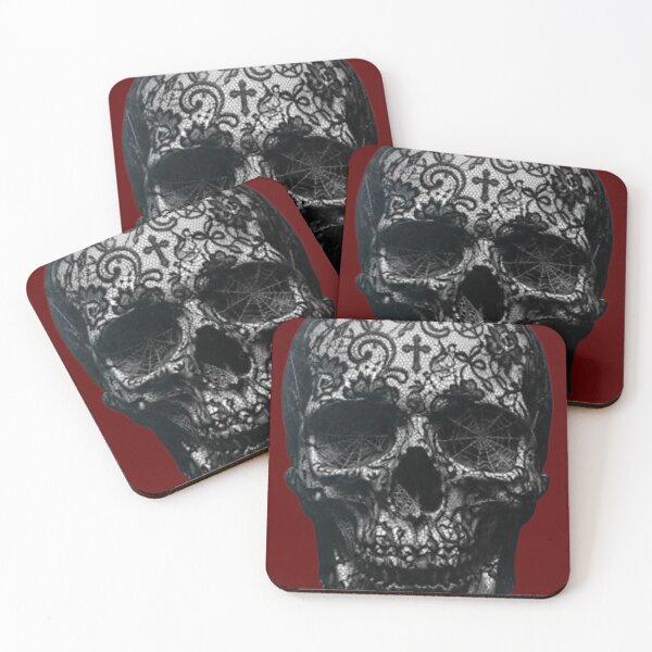Item preview, Gothic Lace Skull Victorian Macabre Spider Web designed and sold by LIVE_FREE.