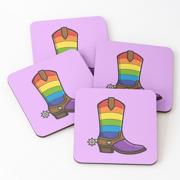 Item preview, Rainbow Cowboy Boot Illustration – Pride Western LGBTQ Western Style Design designed and sold by SimplyJasper.