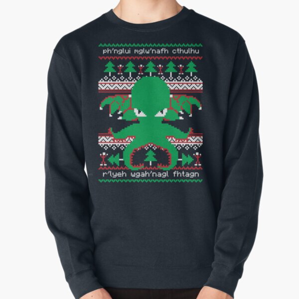 Artikel-Vorschau von Cthulhu Cultist Weihnachten - Cthulhu hässliche Weihnachtsstrickjacke, designt und verkauft von RetroReview.