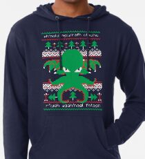 Cthulhu Cultist Weihnachten - Cthulhu hässliche Weihnachtsstrickjacke Leichter Hoodie