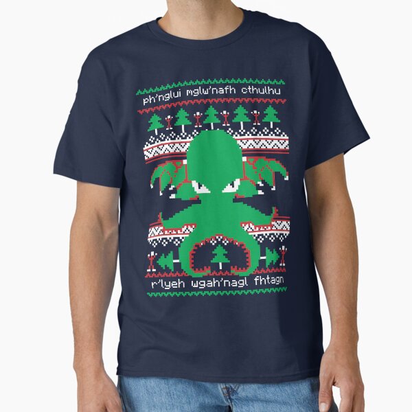 Item preview, Cthulhu Cultist Christmas - Cthulhu Ugly Christmas Sweater designed and sold by RetroReview.
