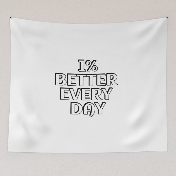 Item preview, 1% Better Every Day - motivational quote designed and sold by Inspirationmotivation.