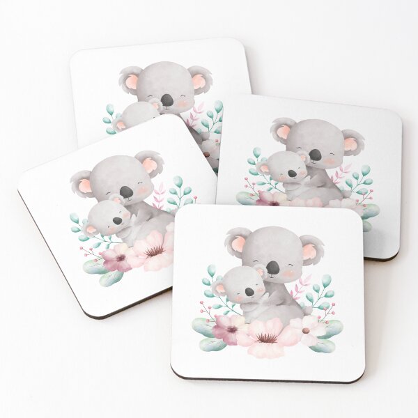 Item preview, Easter Mom and Baby Koala Flower Wreath - Adorable Spring Animal Gift designed and sold by FuzionRaptor.