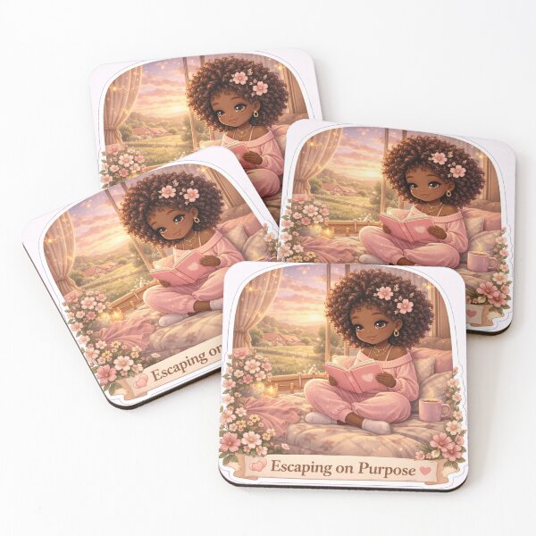 Item preview, Escaping on Purpose| Cozy Reading Aesthetic | Self Care Book Lover Cute Illustration designed and sold by PrincSaraStudio.
