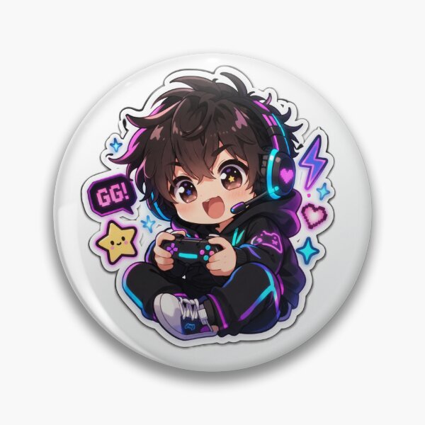 Item preview, Gamer Boy Sticker ?? | Cute Gaming Cartoon designed and sold by Sidra digital art 8277237.