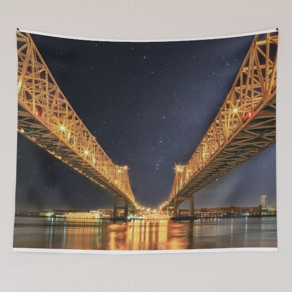 Item preview, Crescent City Bridge in New Orleans designed and sold by Kay Brewer.