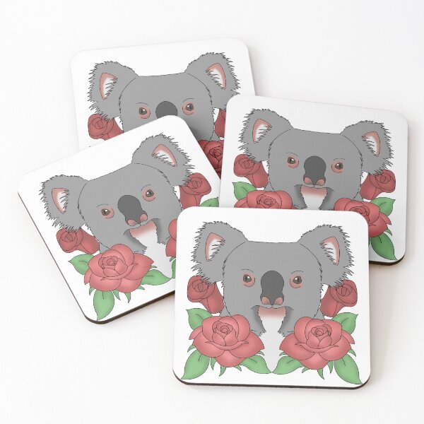 Item preview, koala & Flowers designed and sold by LimbocityArt.