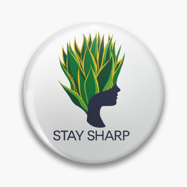 Item preview, Stay Sharp - Nature Mindset Flat Illustration designed and sold by Heidelberg89.