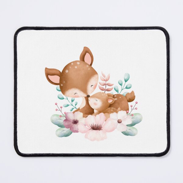 Item preview, Easter Mom and Baby Deer Flower Wreath - Adorable Spring Fawn Gift designed and sold by FuzionRaptor.