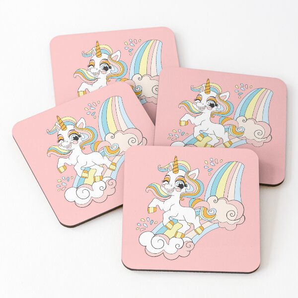 Item preview, Cute unicorn on a rainbow designed and sold by Alinart16.