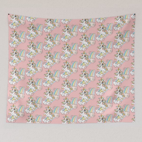 Item preview, Cute unicorn on a rainbow designed and sold by Alinart16.