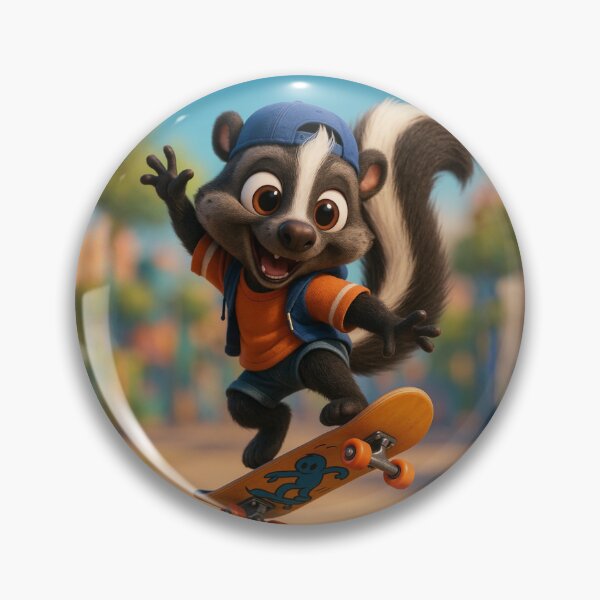 Item preview, Skater Skunk designed and sold by Sillytoe.