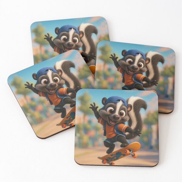 Item preview, Skater Skunk designed and sold by Sillytoe.